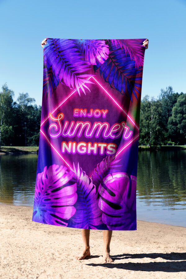 Essential Towel Enjoy Summer Night Plaj Havlusu - Görsel 3