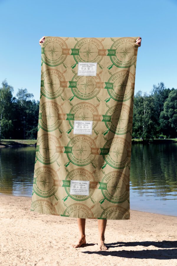 Essential Towel Forest Camping Plaj Havlusu - Görsel 7