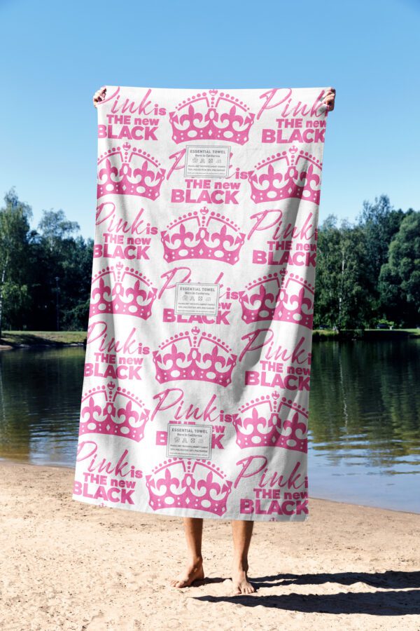 Essential Towel Pink is The New Black Plaj Havlusu - Görsel 7