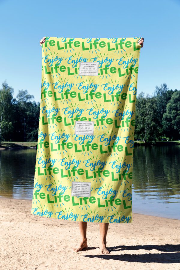 Essential Towel Enjoy Life Plaj Havlusu - Görsel 7