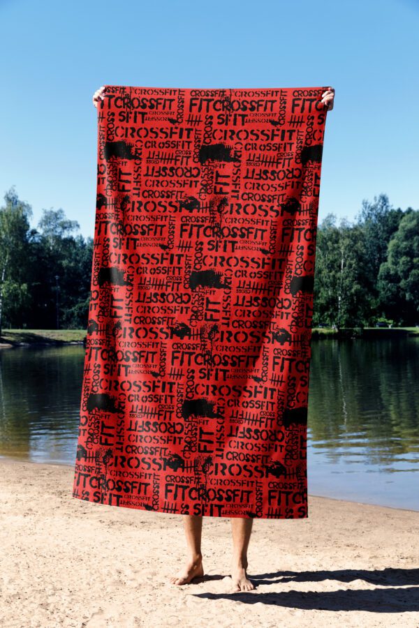 Essential Towel Crossfit Red Plaj Havlusu - Görsel 4